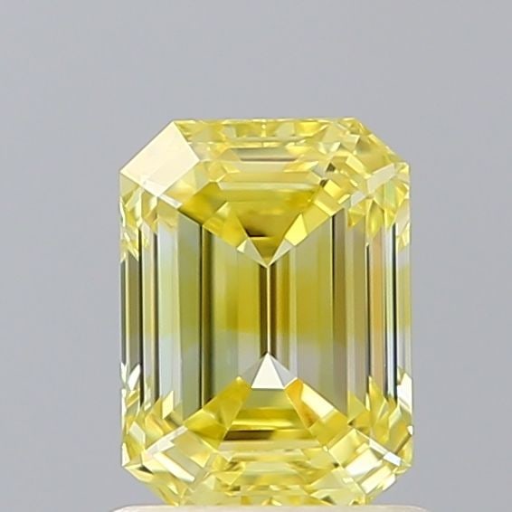 Loose Diamond - EMERALD 1.05ct Fancy Intense Yellow VVS2: Loose Diamond - EMERALD 1.05ct Fancy Intense Yellow VVS2 Source: This is a real non-mined Diamond that has been grown in a lab Shape: EMERALD Carats: 1.05 Color: Fancy Intense Yellow Certification: IG