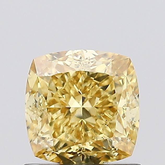Loose Diamond - CUSHION MODIFIED 1.14ct Fancy Vivid Yellow SI1: Loose Diamond - CUSHION MODIFIED 1.14ct Fancy Vivid Yellow SI1 Source: This is a real non-mined Diamond that has been grown in a lab Shape: CUSHION MODIFIED Carats: 1.14 Color: Fancy Vivid Yellow Cert