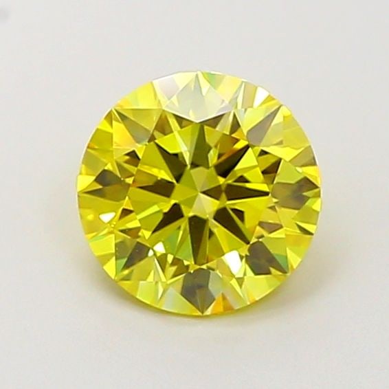 Ideal Loose Diamond - ROUND 1.08ct Fancy Vivid Yellow VVS2 (1 of 1)