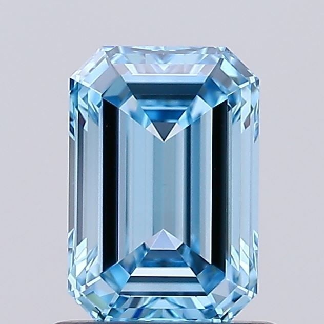 Loose Diamond - EMERALD 1.0ct Fancy Vivid Blue VVS2: Loose Diamond - EMERALD 1.0ct Fancy Vivid Blue VVS2 Source: This is a real non-mined Diamond that has been grown in a lab Shape: EMERALD Carats: 1.0 Color: Fancy Vivid Blue Certification: IGI Video: