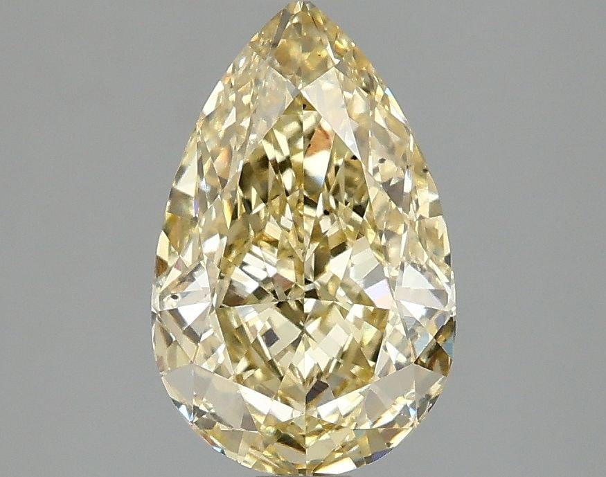Loose Diamond - PEAR 2.09ct Fancy Intense Yellow VS1: Loose Diamond - PEAR 2.09ct Fancy Intense Yellow VS1 Source: This is a real non-mined Diamond that has been grown in a lab Shape: PEAR Carats: 2.09 Color: Fancy Intense Yellow Certification: IGI Video