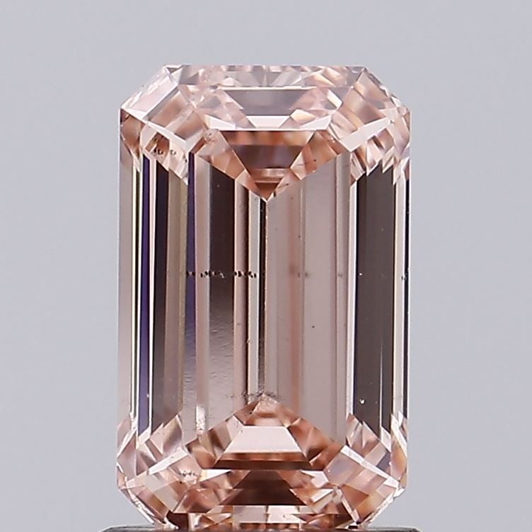 Loose Diamond - EMERALD 1.5ct Fancy Intense Brownish Pink VS2: Loose Diamond - EMERALD 1.5ct Fancy Intense Brownish Pink VS2 Source: This is a real non-mined Diamond that has been grown in a lab Shape: EMERALD Carats: 1.5 Color: Fancy Intense Brownish Pink
