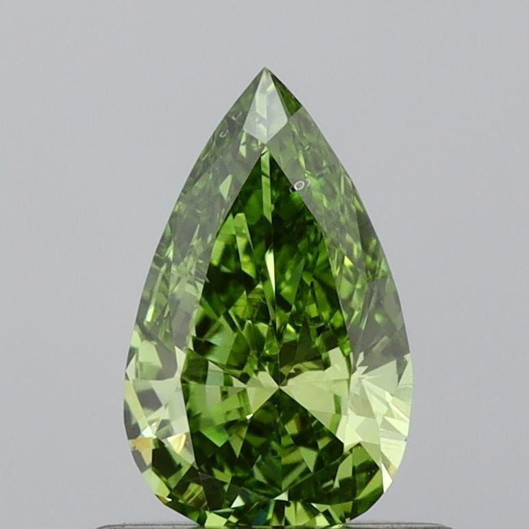 Loose Diamond - PEAR 0.49ct Fancy Vivid Green VS2: Loose Diamond - PEAR 0.49ct Fancy Vivid Green VS2 Source: This is a real non-mined Diamond that has been grown in a lab Shape: PEAR Carats: 0.49 Color: Fancy Vivid Green Certification: IGI Video: