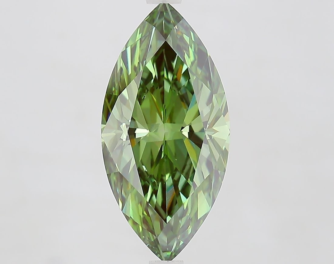 Loose Diamond - MARQUISE 3.5ct Fancy Vivid Green VS1: Loose Diamond - MARQUISE 3.5ct Fancy Vivid Green VS1 Source: This is a real non-mined Diamond that has been grown in a lab Shape: MARQUISE Carats: 3.5 Color: Fancy Vivid Green Certification: IGI Video