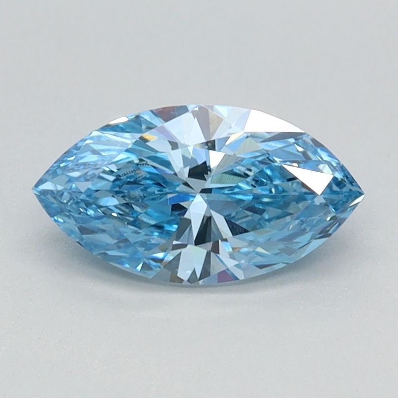 Loose Diamond - MARQUISE 0.7ct Fancy Vivid Blue VVS2: Loose Diamond - MARQUISE 0.7ct Fancy Vivid Blue VVS2 Source: This is a real non-mined Diamond that has been grown in a lab Shape: MARQUISE Carats: 0.7 Color: Fancy Vivid Blue Certification: IGI Video: