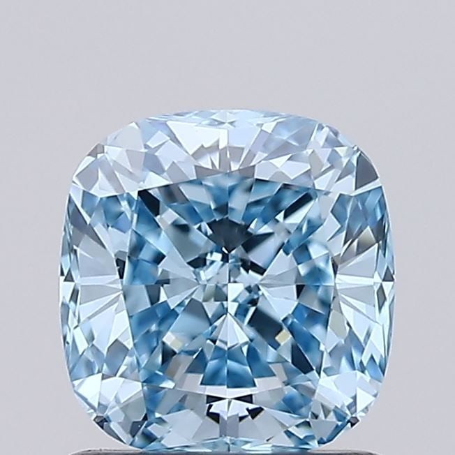 Loose Diamond - CUSHION BRILLIANT 0.94ct Fancy Vivid Blue VVS1: Loose Diamond - CUSHION BRILLIANT 0.94ct Fancy Vivid Blue VVS1 Source: This is a real non-mined Diamond that has been grown in a lab Shape: CUSHION BRILLIANT Carats: 0.94 Color: Fancy Vivid Blue Certi