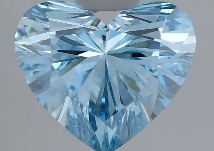 Loose Diamond - HEART 1.8ct Fancy Vivid Blue VS1: Loose Diamond - HEART 1.8ct Fancy Vivid Blue VS1 Source: This is a real non-mined Diamond that has been grown in a lab Shape: HEART Carats: 1.8 Color: Fancy Vivid Blue Certification: IGI Video: