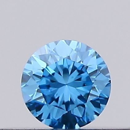 Loose Diamond - ROUND 0.13ct Fancy Vivid Blue VS2 (1 of 1)