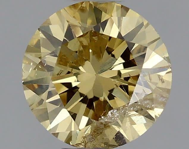 Loose Diamond - ROUND 0.45ct Fancy Brownish Yellow: Loose Diamond - ROUND 0.45ct Fancy Brownish Yellow Source: Natural Shape: ROUND Carats: 0.45 Color: Fancy Brownish Yellow Certification: GIA Video: