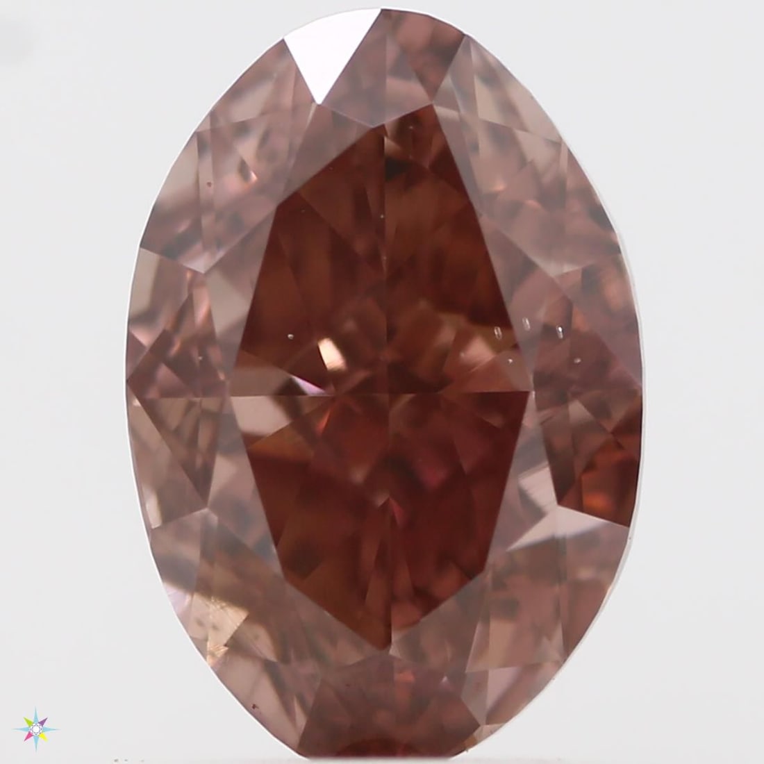 Loose Diamond - OVAL 1.04ct Fancy Deep Brownish Orangey Pink SI1 (1 of 1)