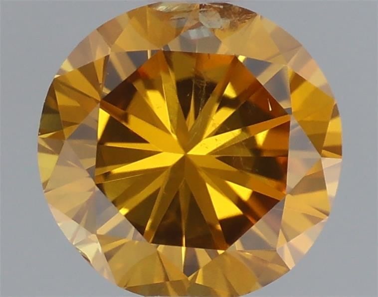 Loose Diamond - ROUND 0.35ct Fancy Deep Orange Yellow: Loose Diamond - ROUND 0.35ct Fancy Deep Orange Yellow Source: Natural Shape: ROUND Carats: 0.35 Color: Fancy Deep Orange Yellow Certification: GIA Video: