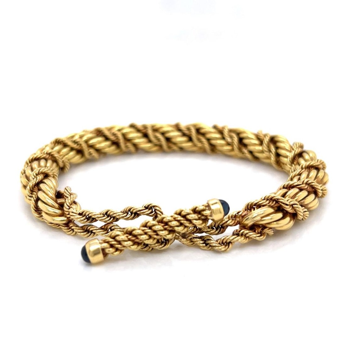 TIFFANY & CO. Schlumberger 1960s 18K Gold Bracelet with Sapphires (1 of 7)