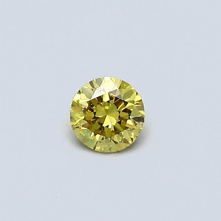 Loose Diamond - ROUND 0.16ct Fancy Vivid Yellow SI2: Loose Diamond - ROUND 0.16ct Fancy Vivid Yellow SI2 Source: Natural Shape: ROUND Carats: 0.16 Color: Fancy Vivid Yellow Certification: GIA Video: