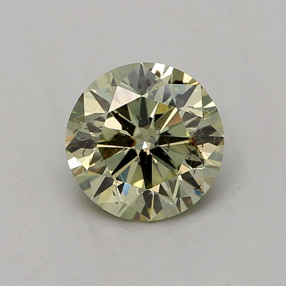 Loose Diamond - ROUND 0.44ct Fancy Grayish Yellowish Green SI1 (1 of 1)