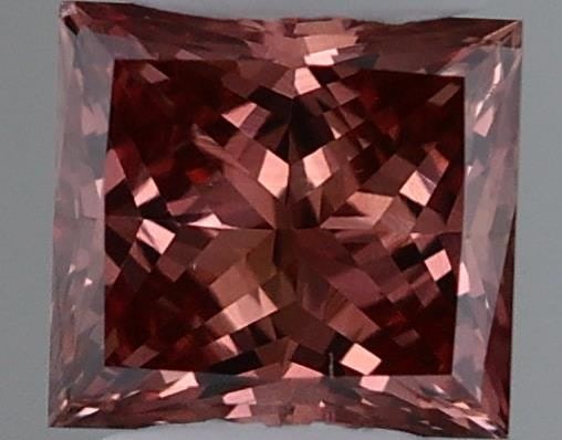 Loose Diamond - PRINCESS 0.19ct Fancy Deep Brownish Orangey Pink VS2 (1 of 1)