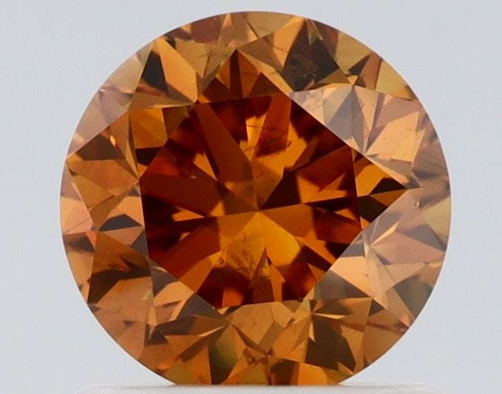 Loose Diamond - ROUND 1.0ct Fancy Deep Brownish Yellowish Orange SI2 (1 of 1)
