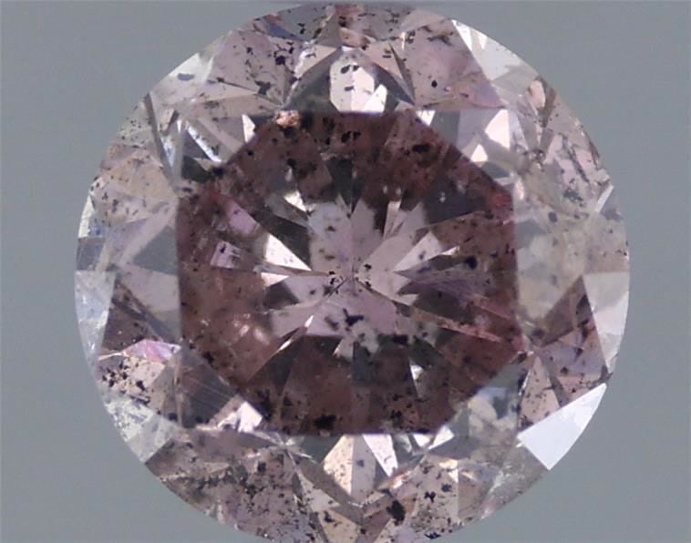 Loose Diamond - ROUND 0.53ct Fancy Brownish Purple Pink (1 of 1)