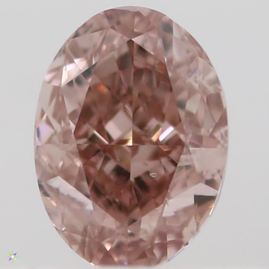 Loose Diamond - OVAL 0.25ct Fancy Orangey Pink SI1 (1 of 1)