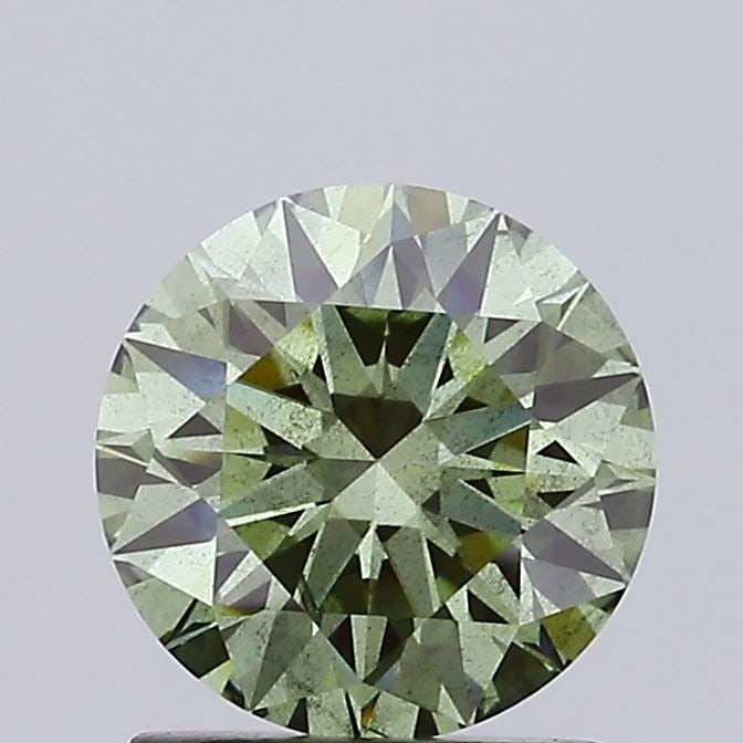 Ideal Loose Diamond - ROUND 1.36ct Fancy Vivid Green SI1 (1 of 1)