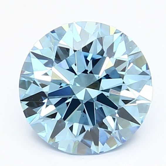 Ideal Loose Diamond - ROUND 1.78ct Fancy Vivid Blue VS1: Ideal Loose Diamond - ROUND 1.78ct Fancy Vivid Blue VS1 Source: This is a real non-mined Diamond that has been grown in a lab Shape: ROUND Carats: 1.78 Color: Fancy Vivid Blue Certification: IGI Video