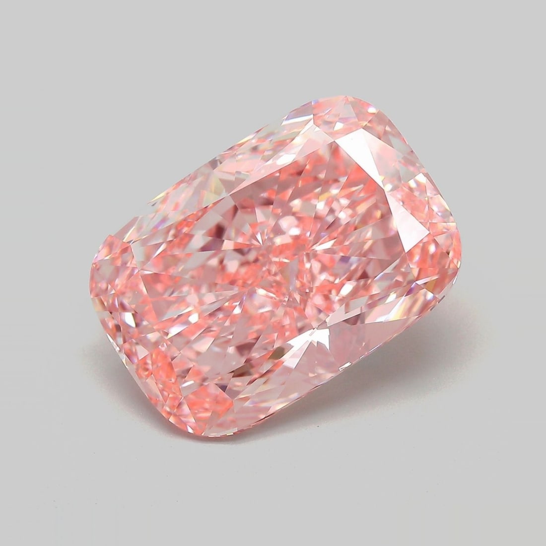 Loose Diamond - CUSHION MODIFIED 11.3ct Fancy Vivid Pink VVS2: Loose Diamond - CUSHION MODIFIED 11.3ct Fancy Vivid Pink VVS2 Source: This is a real non-mined Diamond that has been grown in a lab Shape: CUSHION MODIFIED Carats: 11.3 Color: Fancy Vivid Pink Certifi