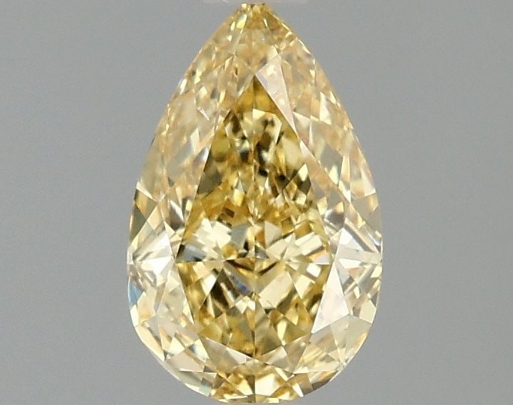 Loose Diamond - PEAR 1.1ct Fancy Intense Yellow VS2: Loose Diamond - PEAR 1.1ct Fancy Intense Yellow VS2 Source: This is a real non-mined Diamond that has been grown in a lab Shape: PEAR Carats: 1.1 Color: Fancy Intense Yellow Certification: IGI Video: