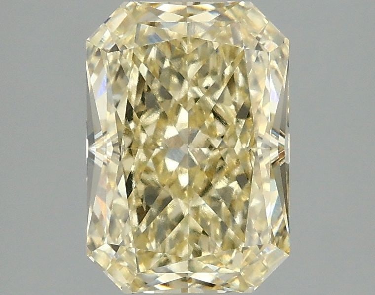 Loose Diamond - RADIANT 2.15ct Fancy Intense Yellow VVS2: Loose Diamond - RADIANT 2.15ct Fancy Intense Yellow VVS2 Source: This is a real non-mined Diamond that has been grown in a lab Shape: RADIANT Carats: 2.15 Color: Fancy Intense Yellow Certification: IG