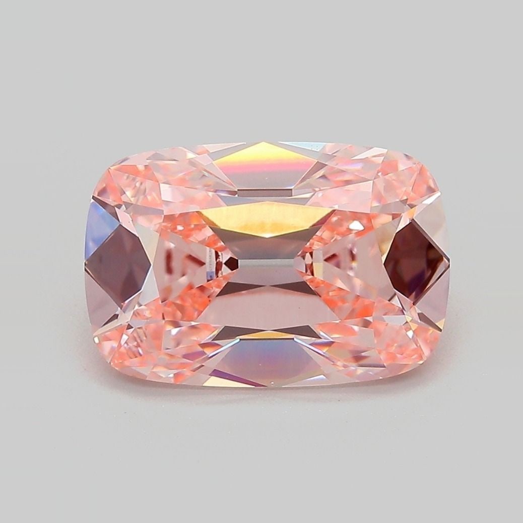 Loose Diamond - CUSHION BRILLIANT 4.16ct Fancy Intense Pink VVS2 (1 of 1)