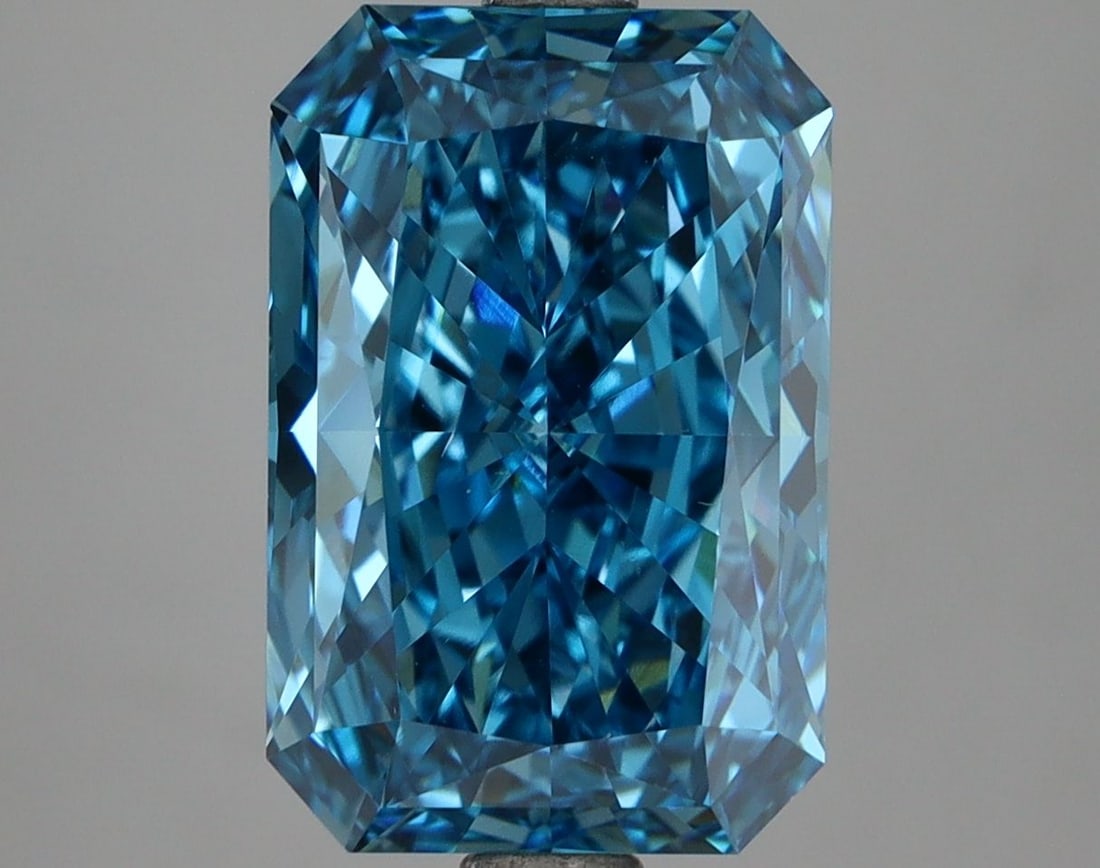Loose Diamond - RADIANT 4.1ct Fancy Vivid Blue VS1 (1 of 1)