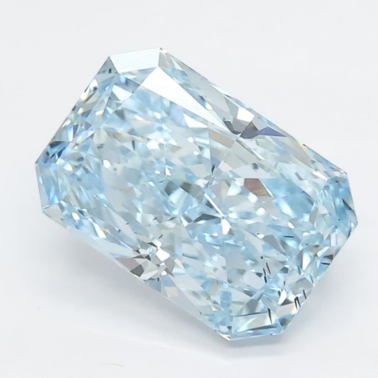 Loose Diamond - RADIANT 1.73ct Blue SI1: Loose Diamond - RADIANT 1.73ct Blue SI1 Source: This is a real non-mined Diamond that has been grown in a lab Shape: RADIANT Carats: 1.73 Color: Blue Certification: NONE Video:
