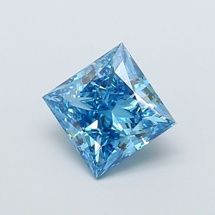 Loose Diamond - PRINCESS 2.54ct Fancy Vivid Blue VS1 (1 of 1)