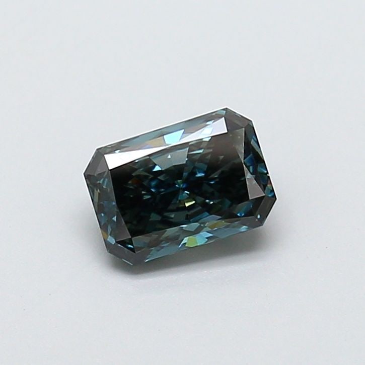 Loose Diamond - RADIANT 1.09ct Fancy Deep Blueish Green VS1: Loose Diamond - RADIANT 1.09ct Fancy Deep Blueish Green VS1 Source: This is a real non-mined Diamond that has been grown in a lab Shape: RADIANT Carats: 1.09 Color: Fancy Deep Blueish Green Certificat