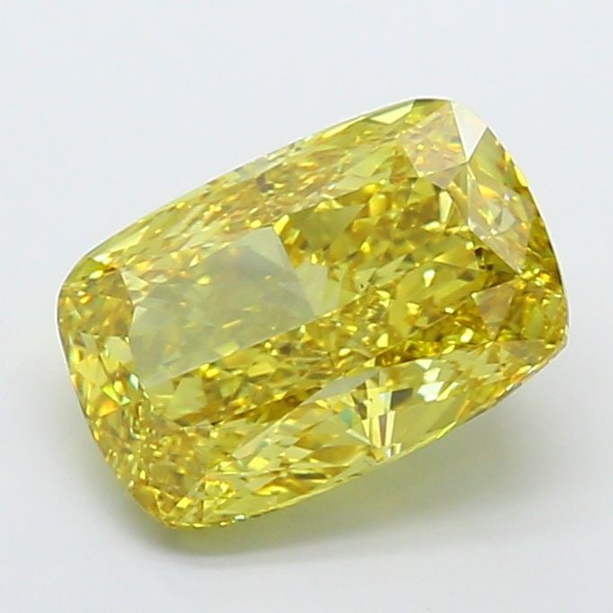 Loose Diamond - CUSHION MODIFIED 8.54ct Fancy Vivid Yellow VS2: Loose Diamond - CUSHION MODIFIED 8.54ct Fancy Vivid Yellow VS2 Source: This is a real non-mined Diamond that has been grown in a lab Shape: CUSHION MODIFIED Carats: 8.54 Color: Fancy Vivid Yellow Cert
