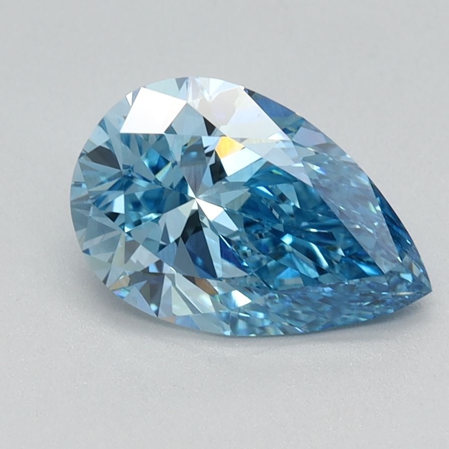 Loose Diamond - PEAR 1.15ct Fancy Vivid Blue VS1: Loose Diamond - PEAR 1.15ct Fancy Vivid Blue VS1 Source: This is a real non-mined Diamond that has been grown in a lab Shape: PEAR Carats: 1.15 Color: Fancy Vivid Blue Certification: IGI Video:
