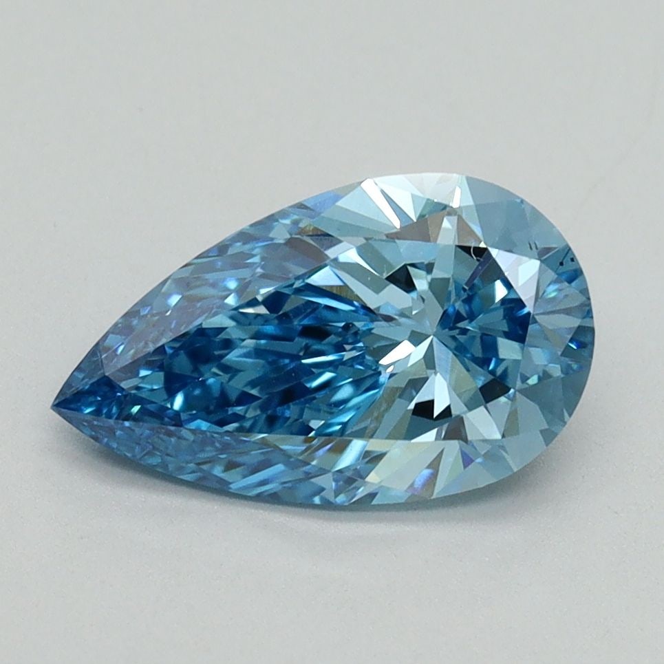 Loose Diamond - PEAR 1.59ct Fancy Vivid Blue VS2: Loose Diamond - PEAR 1.59ct Fancy Vivid Blue VS2 Source: This is a real non-mined Diamond that has been grown in a lab Shape: PEAR Carats: 1.59 Color: Fancy Vivid Blue Certification: IGI Video: