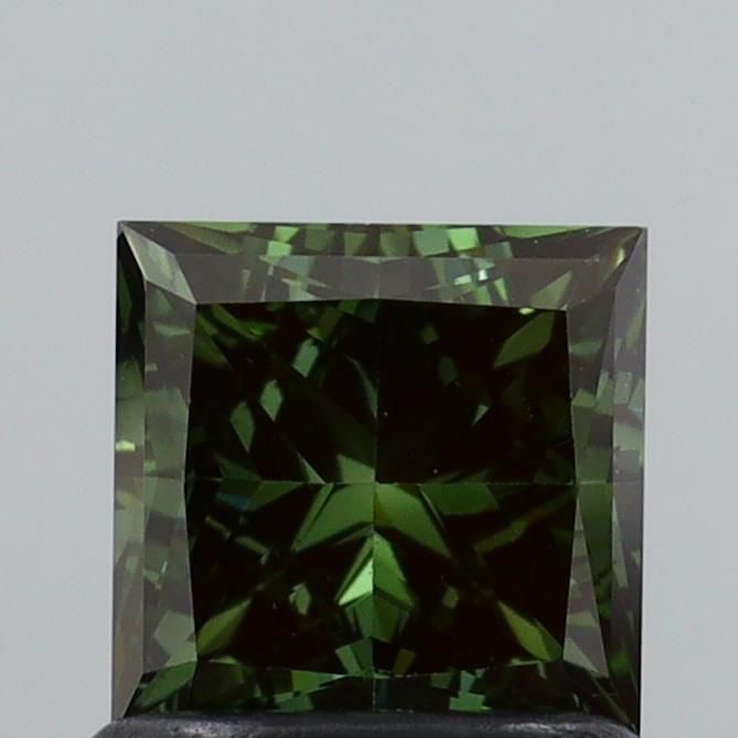 Loose Diamond - PRINCESS 1.01ct Fancy Vivid Green VS2: Loose Diamond - PRINCESS 1.01ct Fancy Vivid Green VS2 Source: This is a real non-mined Diamond that has been grown in a lab Shape: PRINCESS Carats: 1.01 Color: Fancy Vivid Green Certification: IGI