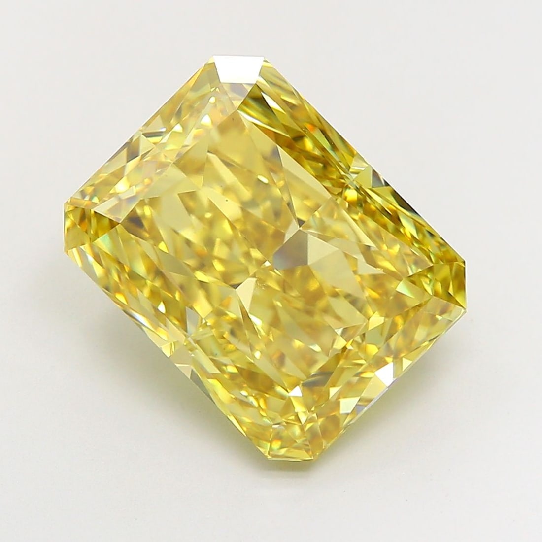 Loose Diamond - RADIANT 9.01ct Fancy Vivid Yellow VS1: Loose Diamond - RADIANT 9.01ct Fancy Vivid Yellow VS1 Source: This is a real non-mined Diamond that has been grown in a lab Shape: RADIANT Carats: 9.01 Color: Fancy Vivid Yellow Certification: IGI