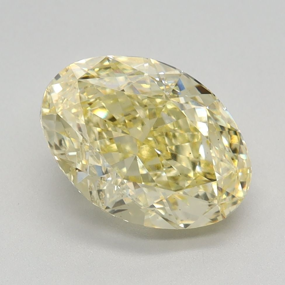 Loose Diamond - OVAL 2.15ct Fancy Yellow VS2: Loose Diamond - OVAL 2.15ct Fancy Yellow VS2 Source: This is a real non-mined Diamond that has been grown in a lab Shape: OVAL Carats: 2.15 Color: Fancy Yellow Certification: IGI Video: