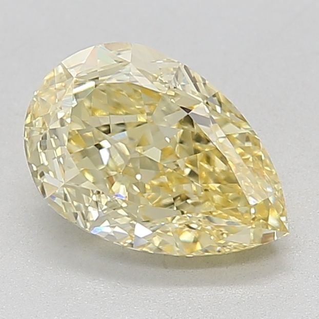 Loose Diamond - PEAR 2.43ct Fancy Intense Yellow VVS2: Loose Diamond - PEAR 2.43ct Fancy Intense Yellow VVS2 Source: This is a real non-mined Diamond that has been grown in a lab Shape: PEAR Carats: 2.43 Color: Fancy Intense Yellow Certification: IGI