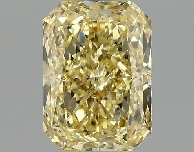Loose Diamond - RADIANT 1.5ct Fancy Vivid Yellow VS1: Loose Diamond - RADIANT 1.5ct Fancy Vivid Yellow VS1 Source: This is a real non-mined Diamond that has been grown in a lab Shape: RADIANT Carats: 1.5 Color: Fancy Vivid Yellow Certification: IGI Video