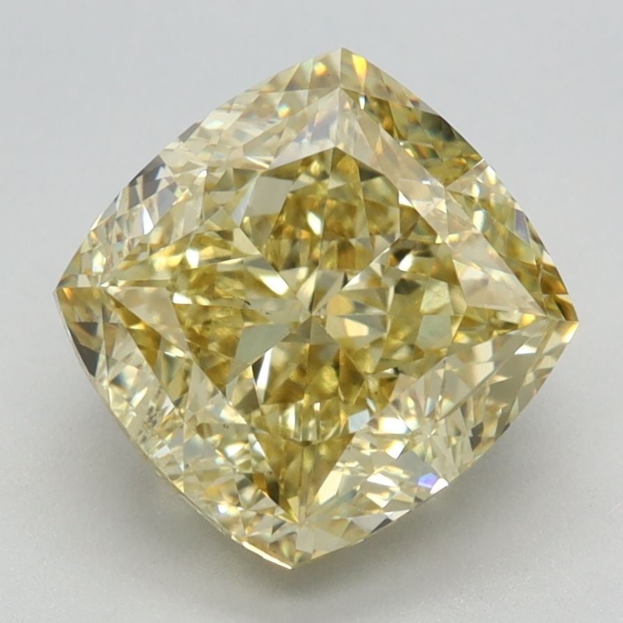 Loose Diamond - CUSHION MODIFIED 3.53ct Fancy Intense Yellow VS1: Loose Diamond - CUSHION MODIFIED 3.53ct Fancy Intense Yellow VS1 Source: This is a real non-mined Diamond that has been grown in a lab Shape: CUSHION MODIFIED Carats: 3.53 Color: Fancy Intense Yellow