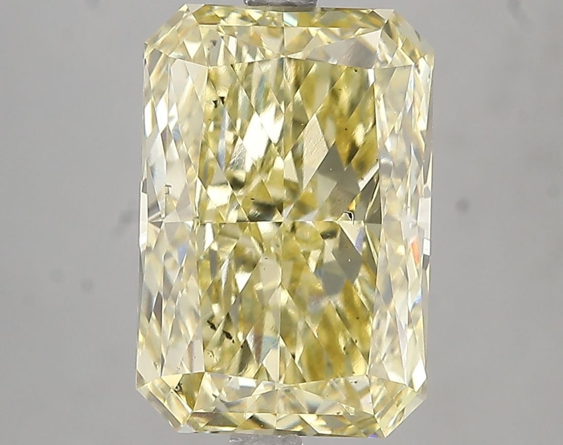 Loose Diamond - RADIANT 5.07ct Fancy Intense Yellow SI1: Loose Diamond - RADIANT 5.07ct Fancy Intense Yellow SI1 Source: This is a real non-mined Diamond that has been grown in a lab Shape: RADIANT Carats: 5.07 Color: Fancy Intense Yellow Certification:
