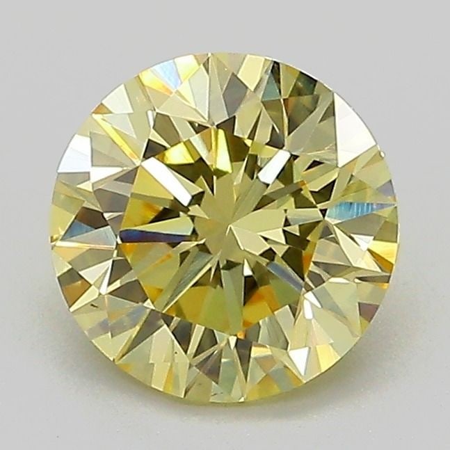 Loose Diamond - ROUND 1.4ct Fancy Intense Yellow VVS2: Loose Diamond - ROUND 1.4ct Fancy Intense Yellow VVS2 Source: This is a real non-mined Diamond that has been grown in a lab Shape: ROUND Carats: 1.4 Color: Fancy Intense Yellow Certification: IGI Vide