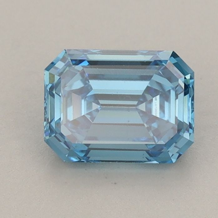 Loose Diamond - EMERALD 0.98ct Fancy Vivid Blue VS2: Loose Diamond - EMERALD 0.98ct Fancy Vivid Blue VS2 Source: This is a real non-mined Diamond that has been grown in a lab Shape: EMERALD Carats: 0.98 Color: Fancy Vivid Blue Certification: IGI