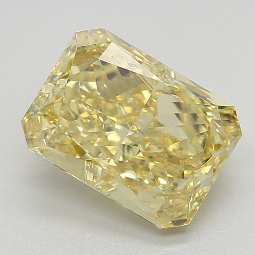 Loose Diamond - RADIANT 4.8ct Fancy Vivid Yellow VS1: Loose Diamond - RADIANT 4.8ct Fancy Vivid Yellow VS1 Source: This is a real non-mined Diamond that has been grown in a lab Shape: RADIANT Carats: 4.8 Color: Fancy Vivid Yellow Certification: IGI