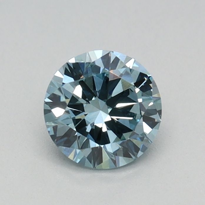 Loose Diamond - ROUND 0.4ct Fancy Intense Greenish Blue VVS2 (1 of 1)