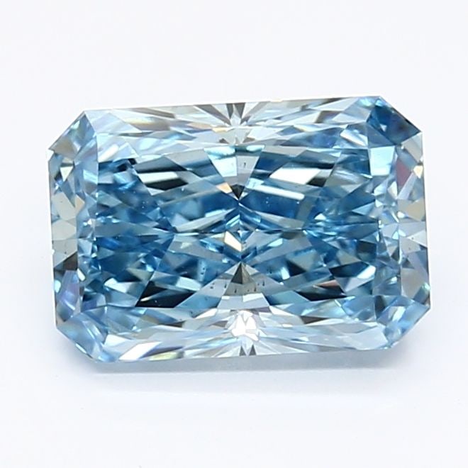 Loose Diamond - RADIANT 1.61ct Fancy Vivid Blue VS2: Loose Diamond - RADIANT 1.61ct Fancy Vivid Blue VS2 Source: This is a real non-mined Diamond that has been grown in a lab Shape: RADIANT Carats: 1.61 Color: Fancy Vivid Blue Certification: IGI Video: