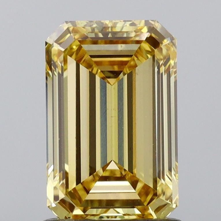 Loose Diamond - EMERALD 1.5ct Fancy Vivid Yellow VS2: Loose Diamond - EMERALD 1.5ct Fancy Vivid Yellow VS2 Source: This is a real non-mined Diamond that has been grown in a lab Shape: EMERALD Carats: 1.5 Color: Fancy Vivid Yellow Certification: NONE Vide