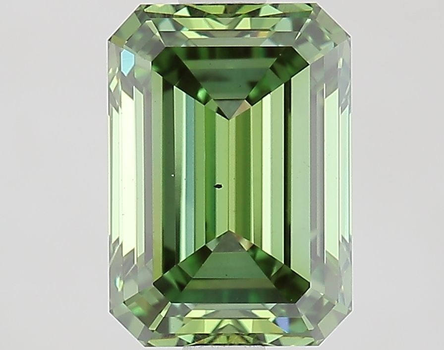 Loose Diamond - EMERALD 2.2ct Fancy Vivid Green VS2 (1 of 1)
