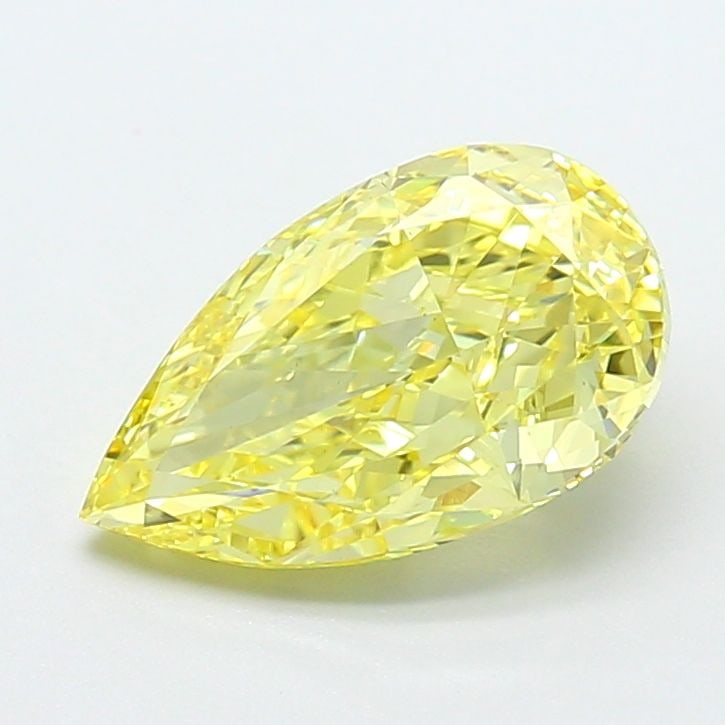 Loose Diamond - PEAR 2.64ct Fancy Vivid Yellow VS1: Loose Diamond - PEAR 2.64ct Fancy Vivid Yellow VS1 Source: This is a real non-mined Diamond that has been grown in a lab Shape: PEAR Carats: 2.64 Color: Fancy Vivid Yellow Certification: IGI Video: